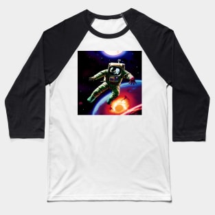 Zombie Astronaut Lost in Space Baseball T-Shirt